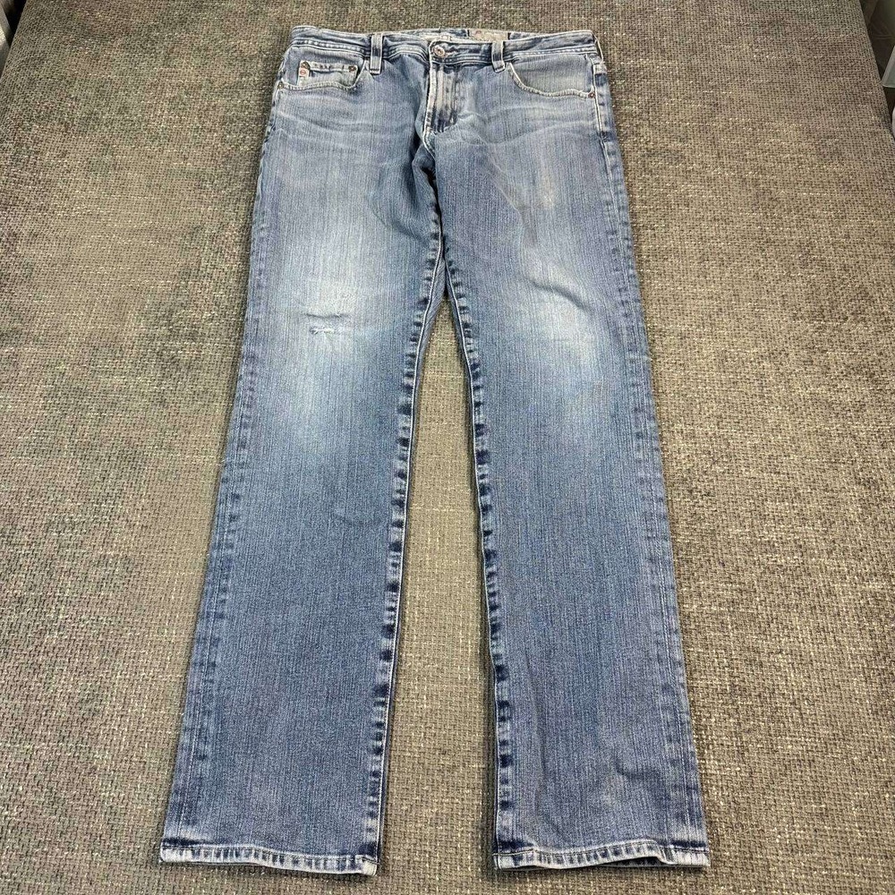 AG Adriano Goldschmied Denim 360 Jeans Mens 33x34 Light Wash Straight Leg